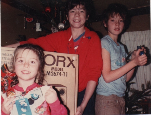 A $5.00 Smurf transistor radio vs a big-ass stereo with record, cassette AND 8-track player. Guess which one was born in the summer. (I kid--I got my own stereo a couple years later, sans 8-track player.)