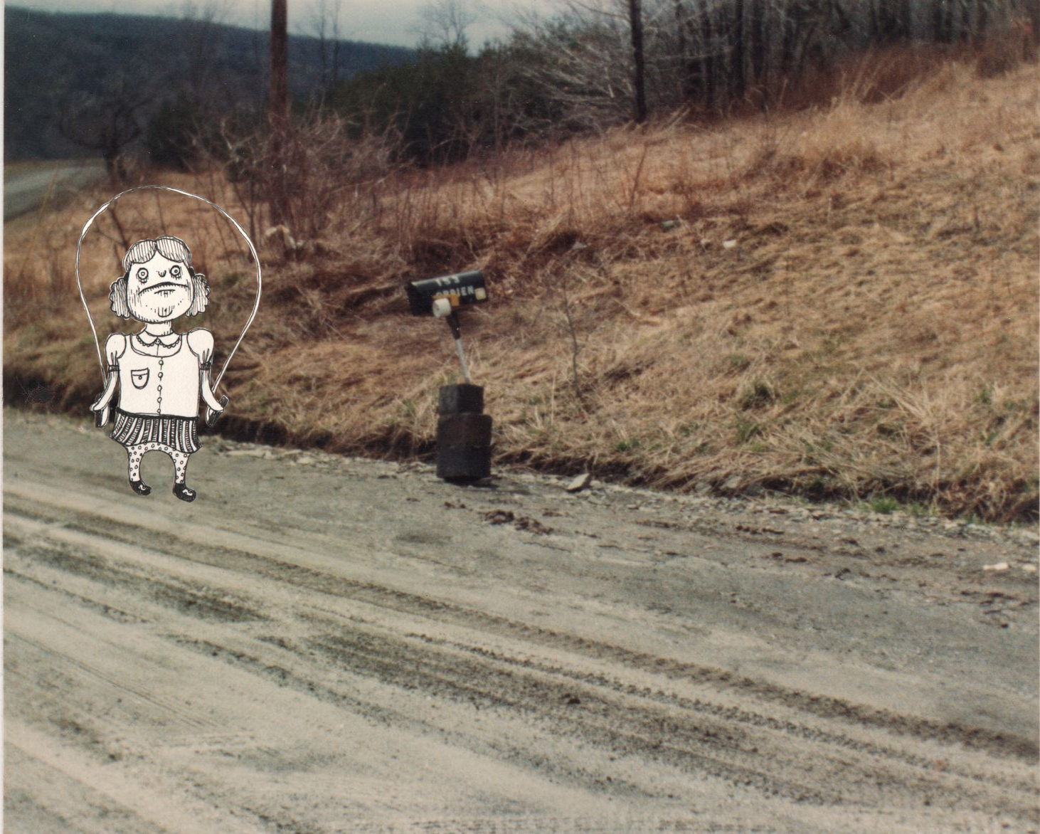 Pen and photo collage