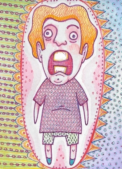 Pen, watercolor