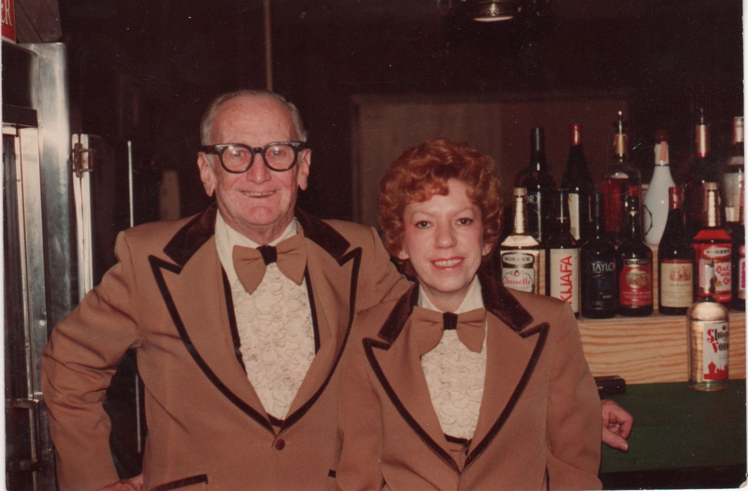 Aunt Bev with her brother-in-law, George (AKA Pops, my grandpa).