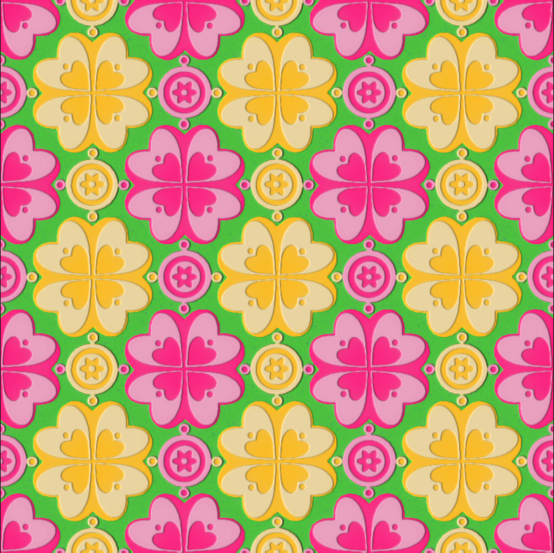 Pansy Strands. Digital pattern