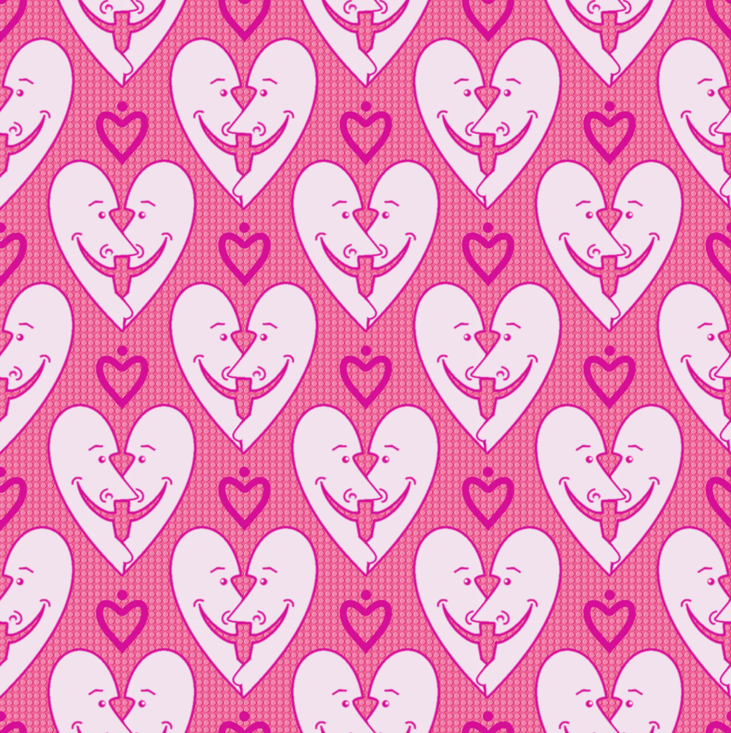 Love Buds. Digital and hand-drawn pattern