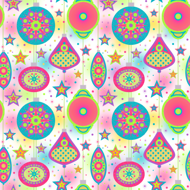Holiday Baubles. Digital pattern