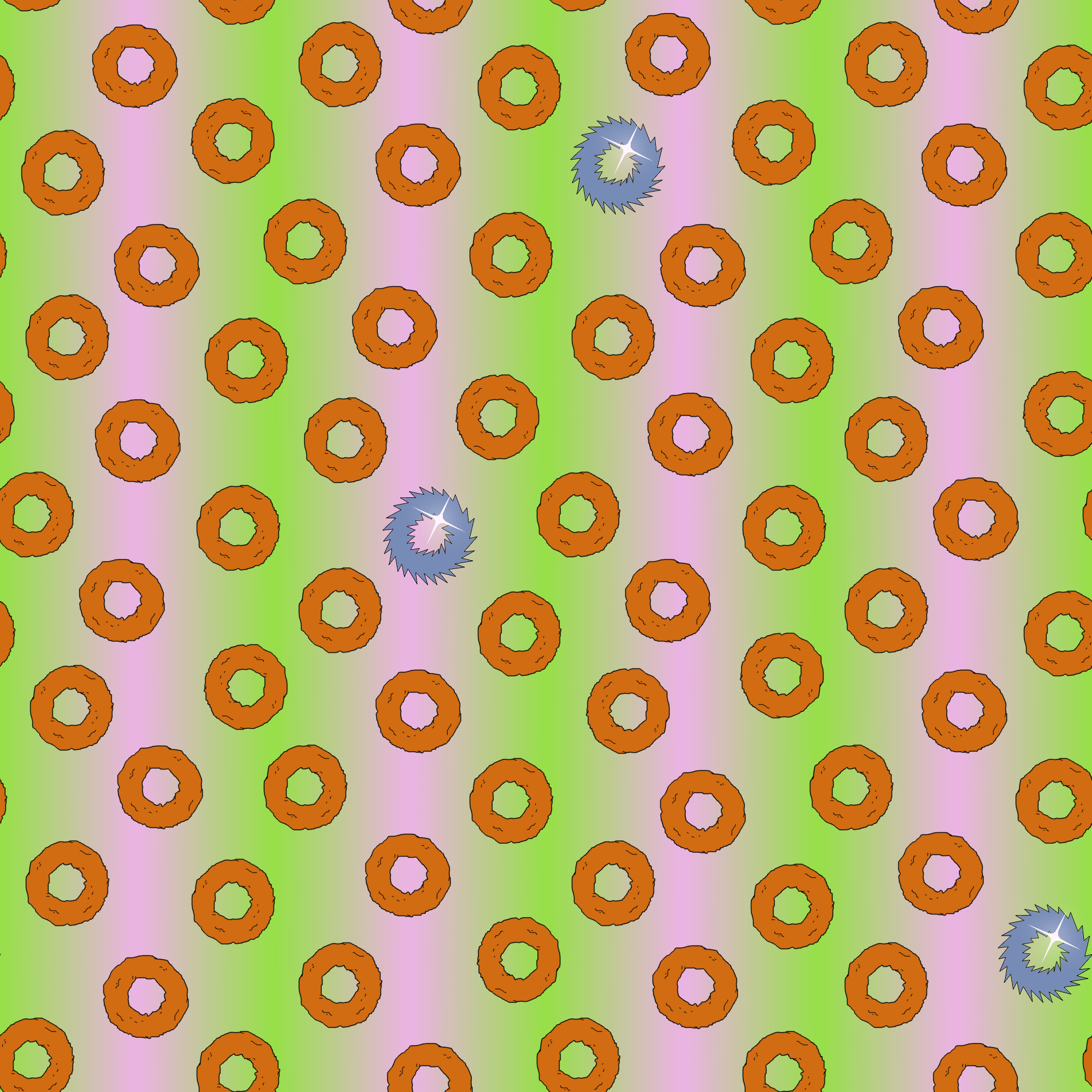 Krusty O’s. Digital pattern