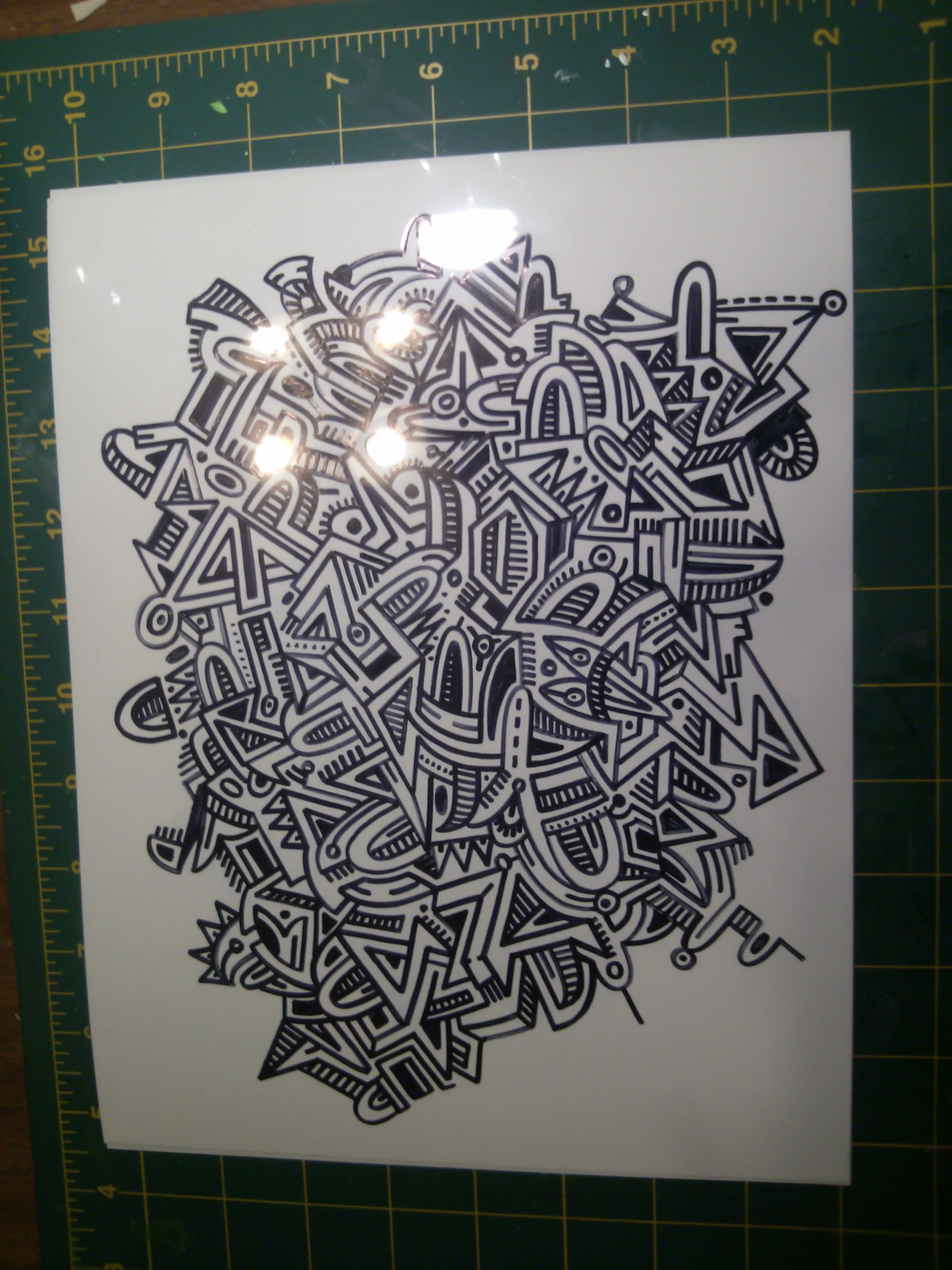 Sharpie and Shrinky Dink paper.