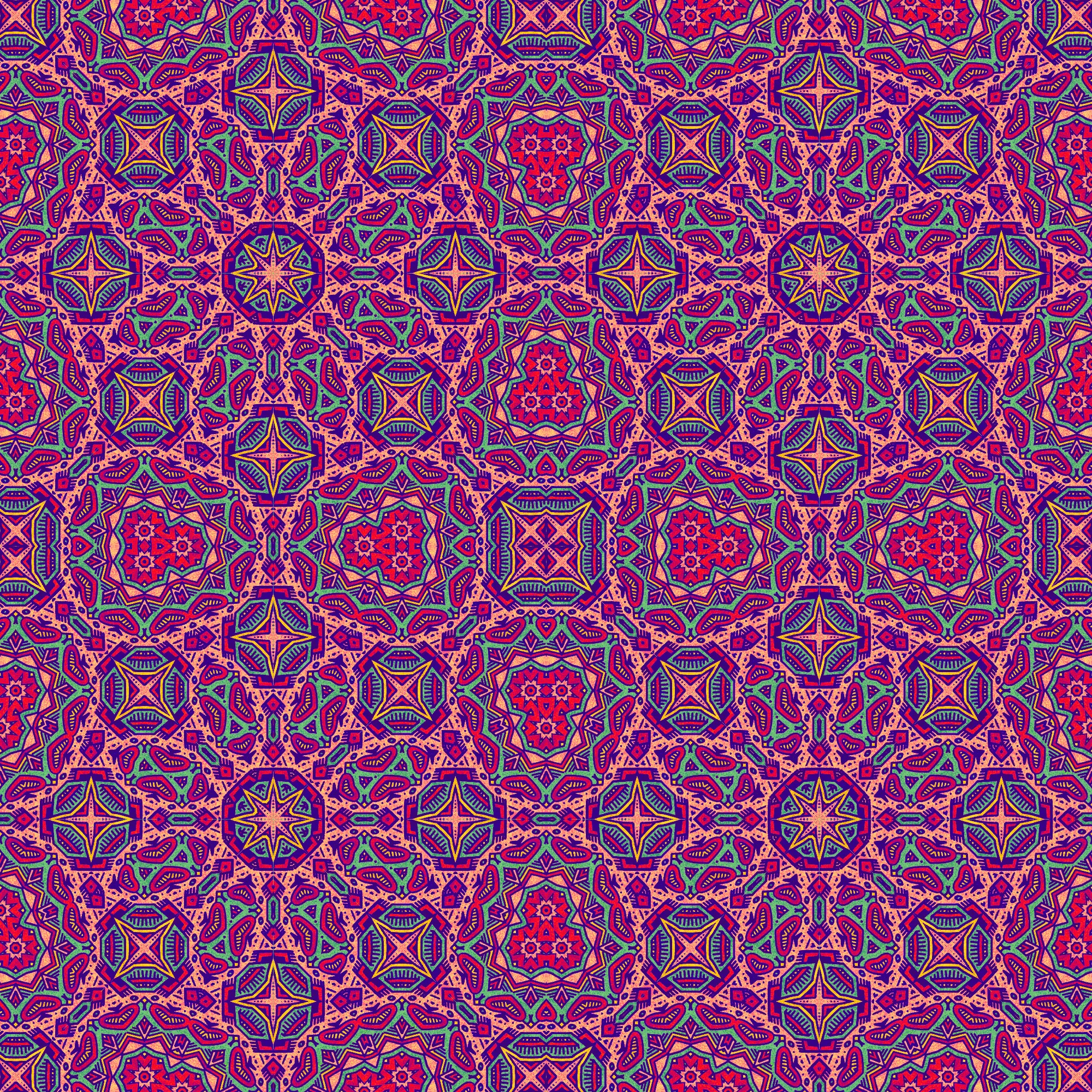 Finished product rekaleidoscoped and repeated x2.
