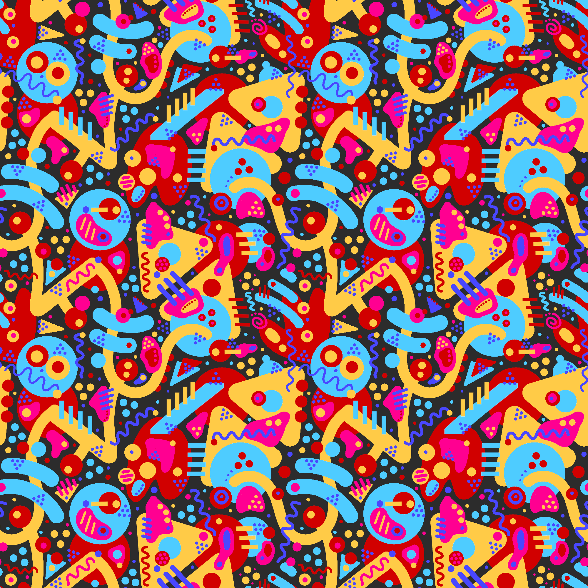 Bowling High. Digital pattern
