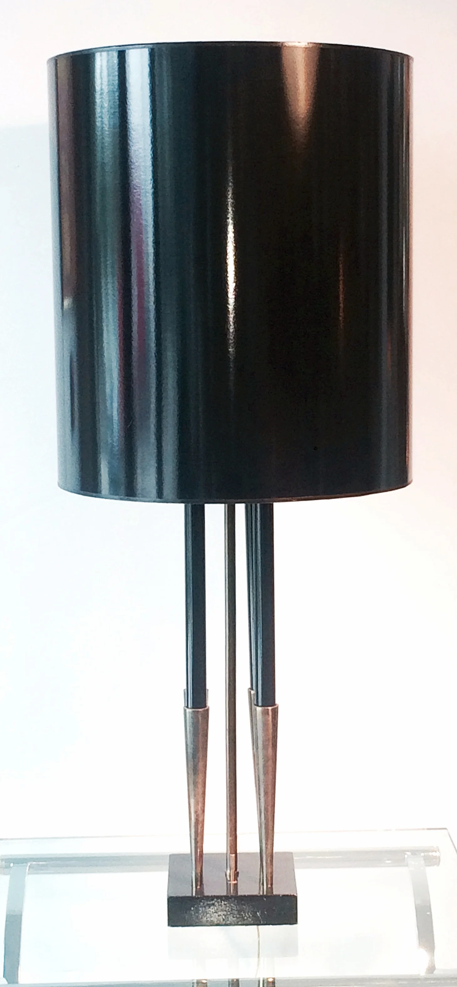 SOLD   Single Tommi Parzinger brass lamp