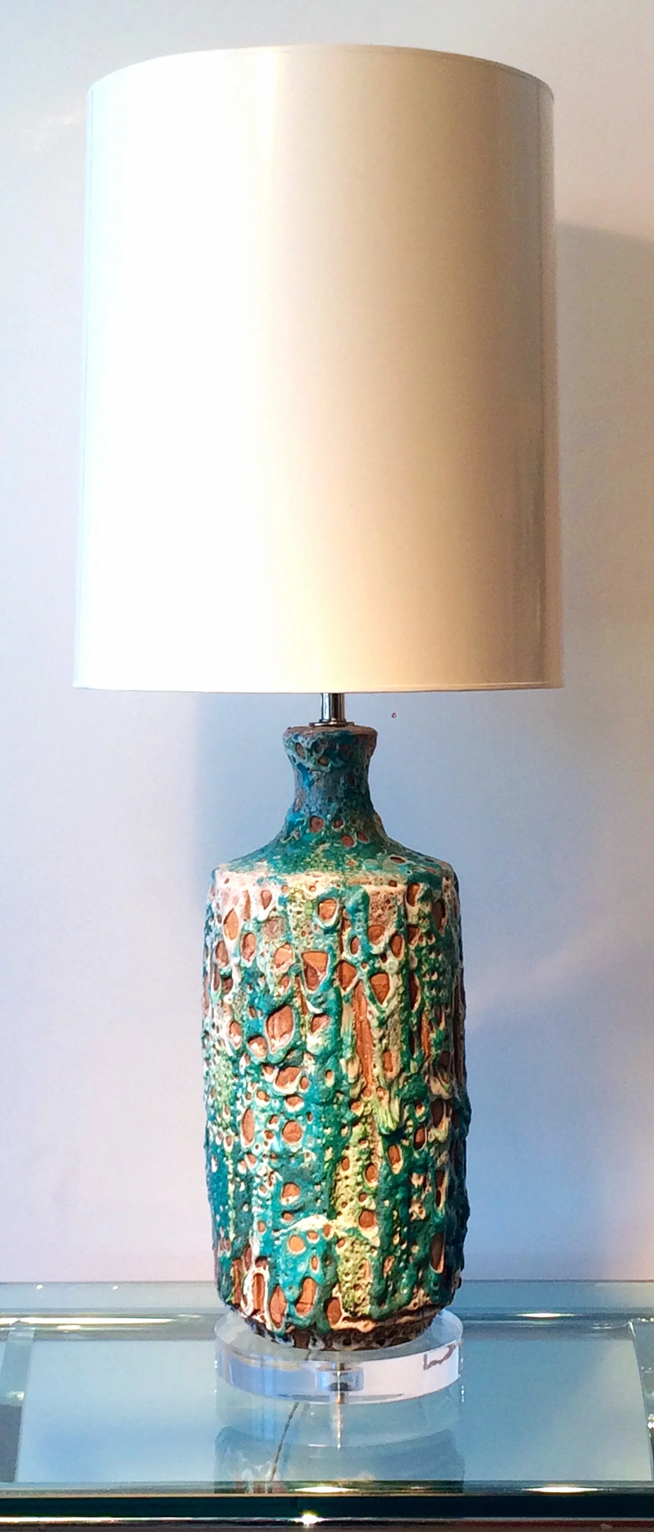  SOLD   Monumentally scaled west german lamp