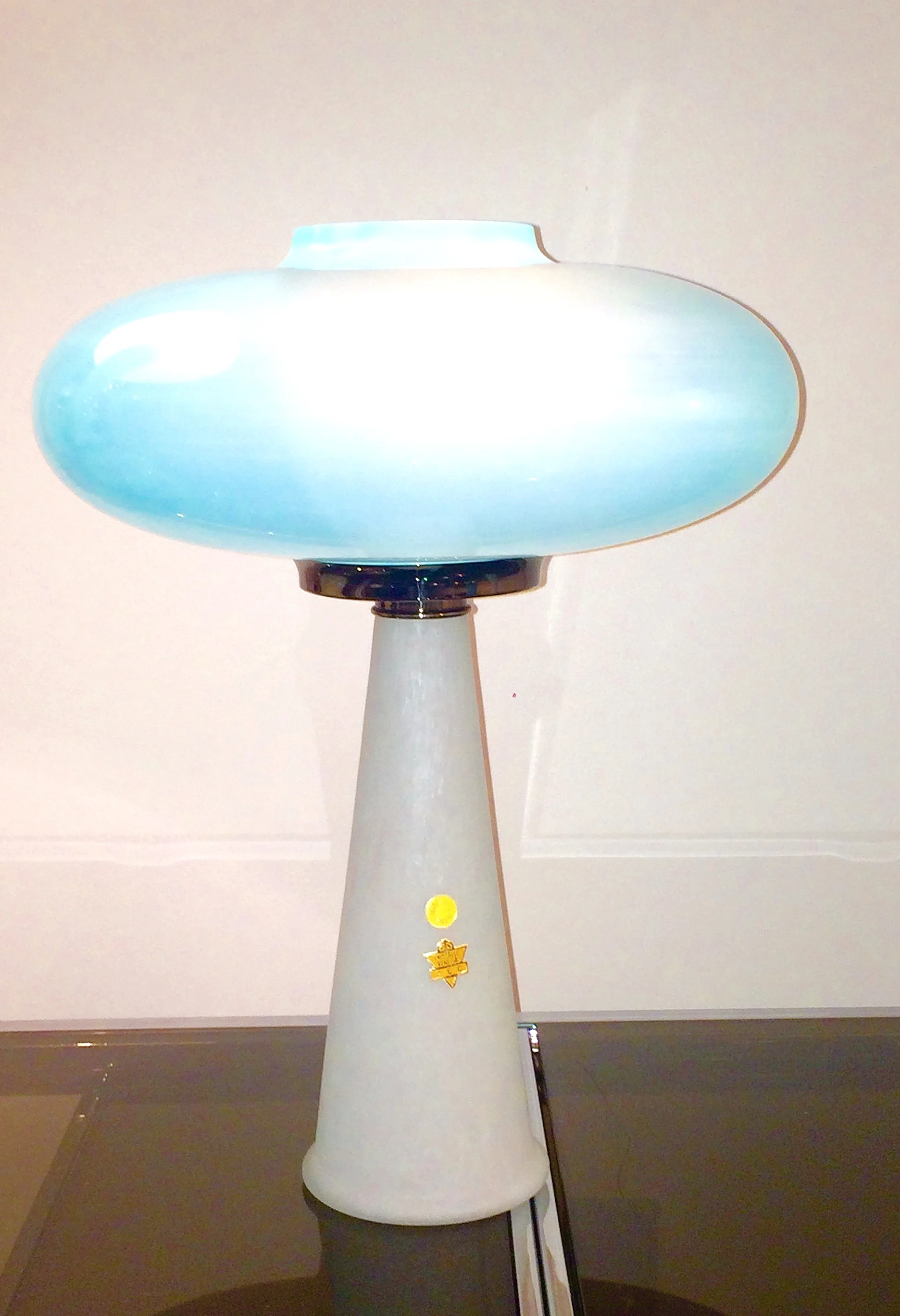 SOLD   114265  pair laurel murano lamps
