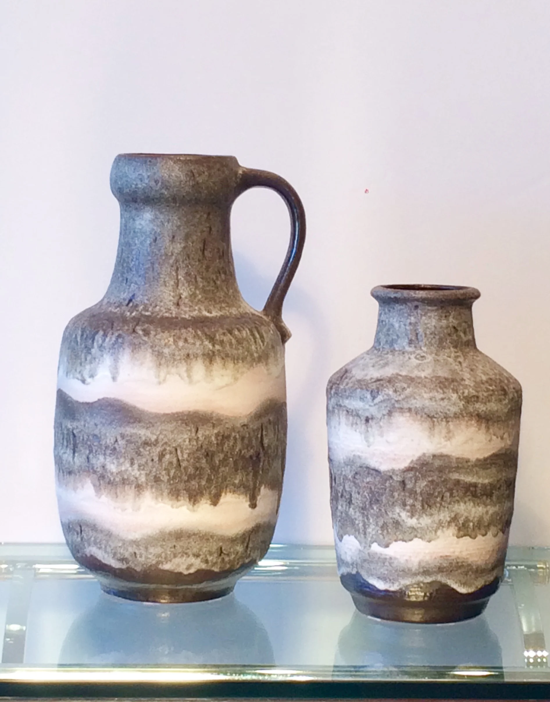 SOLD    Pair West German pottery