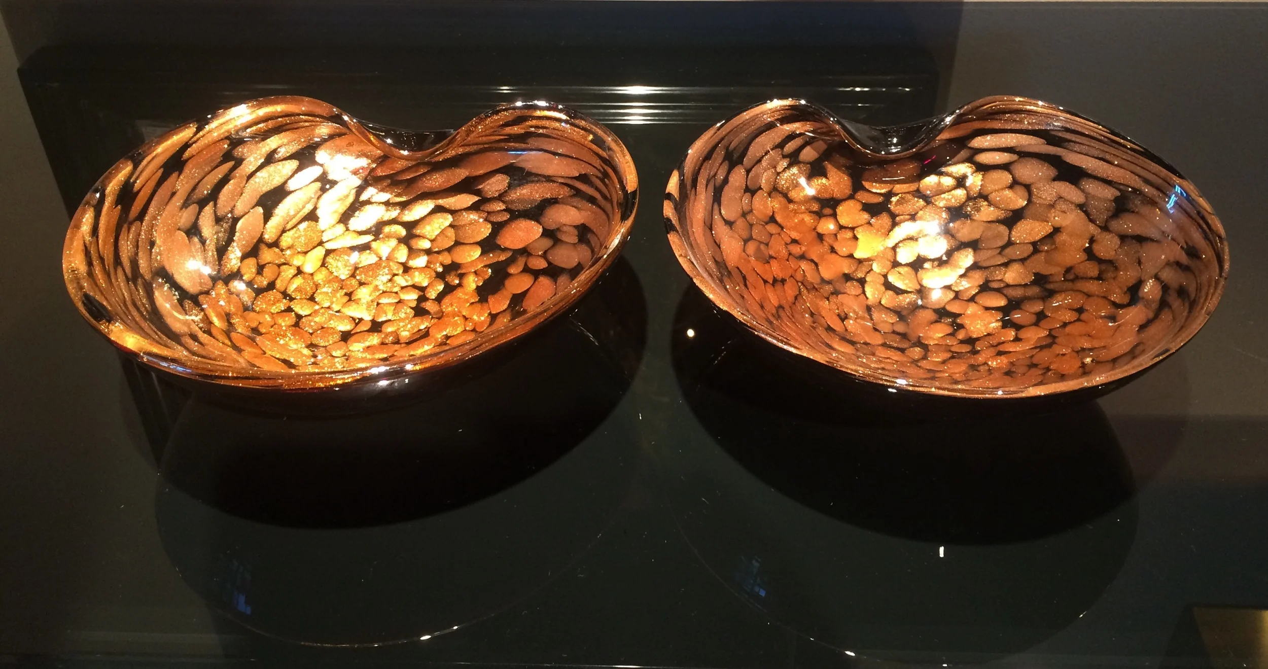 SOLD Pair Murano bowls
