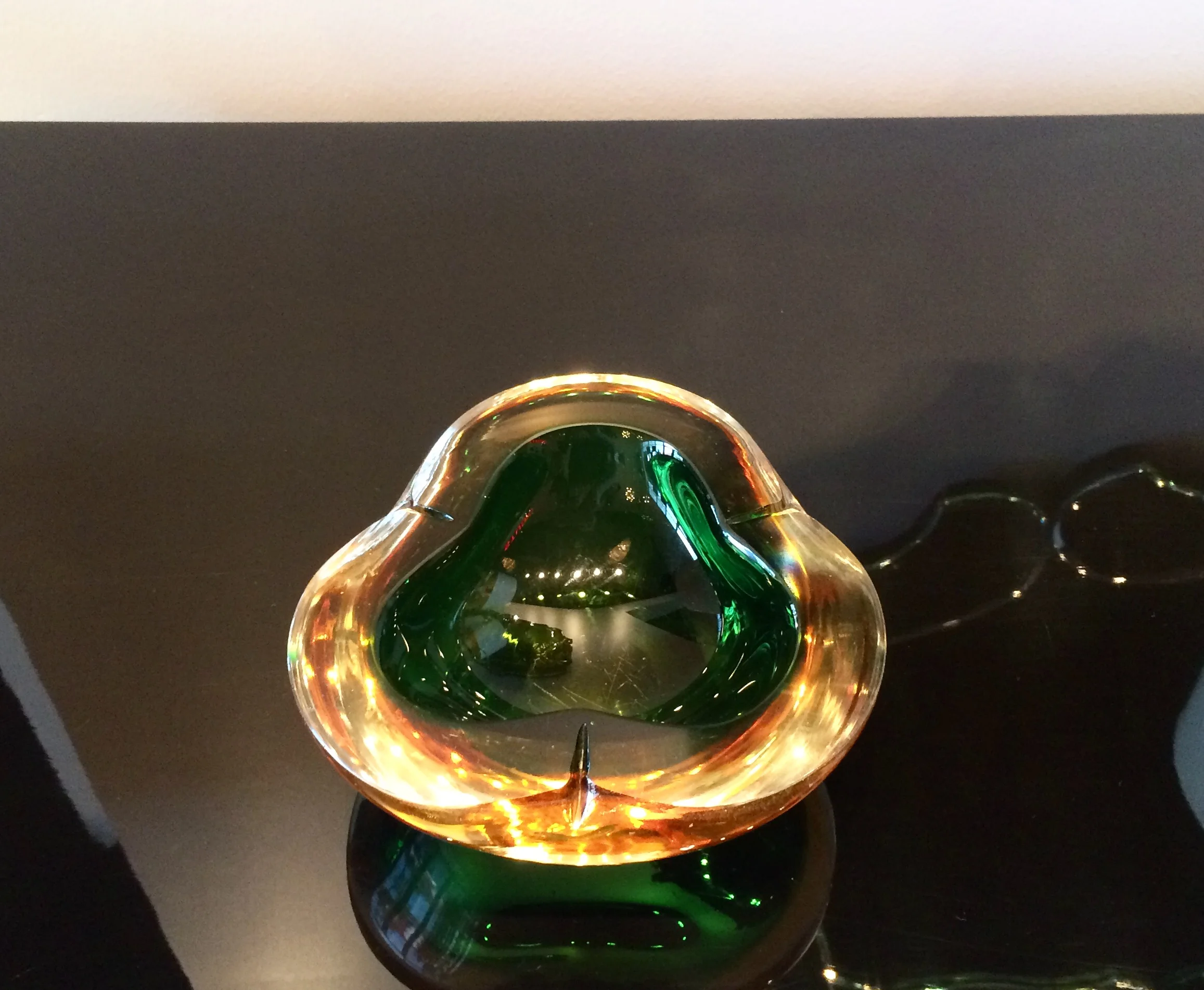 SOLD    Murano Somerso geode bowl