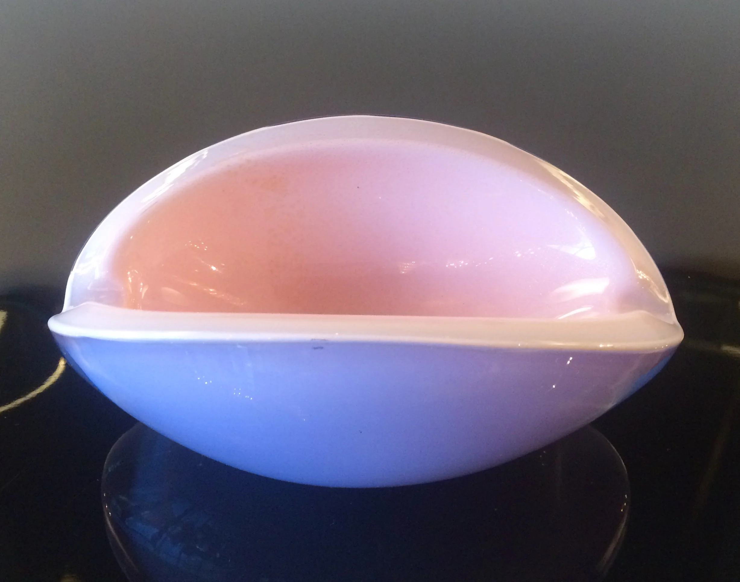 SOLD    Cased Murano bowl