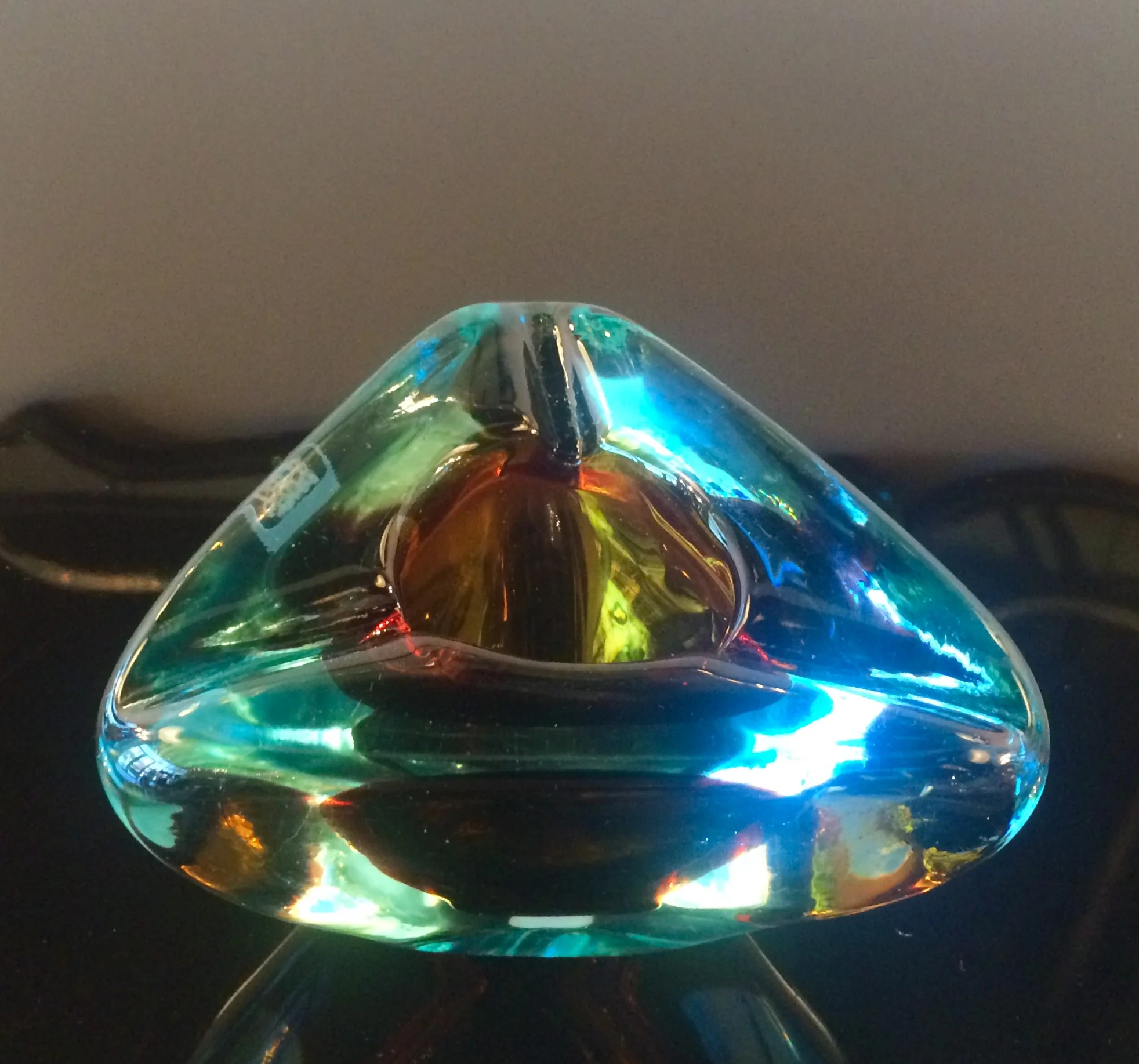 SOLD Cased Murano bowl