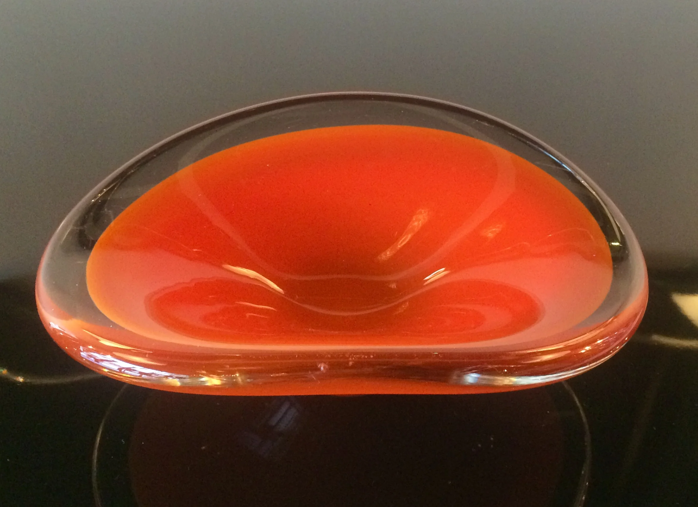 SOLD Cased Murano bowl