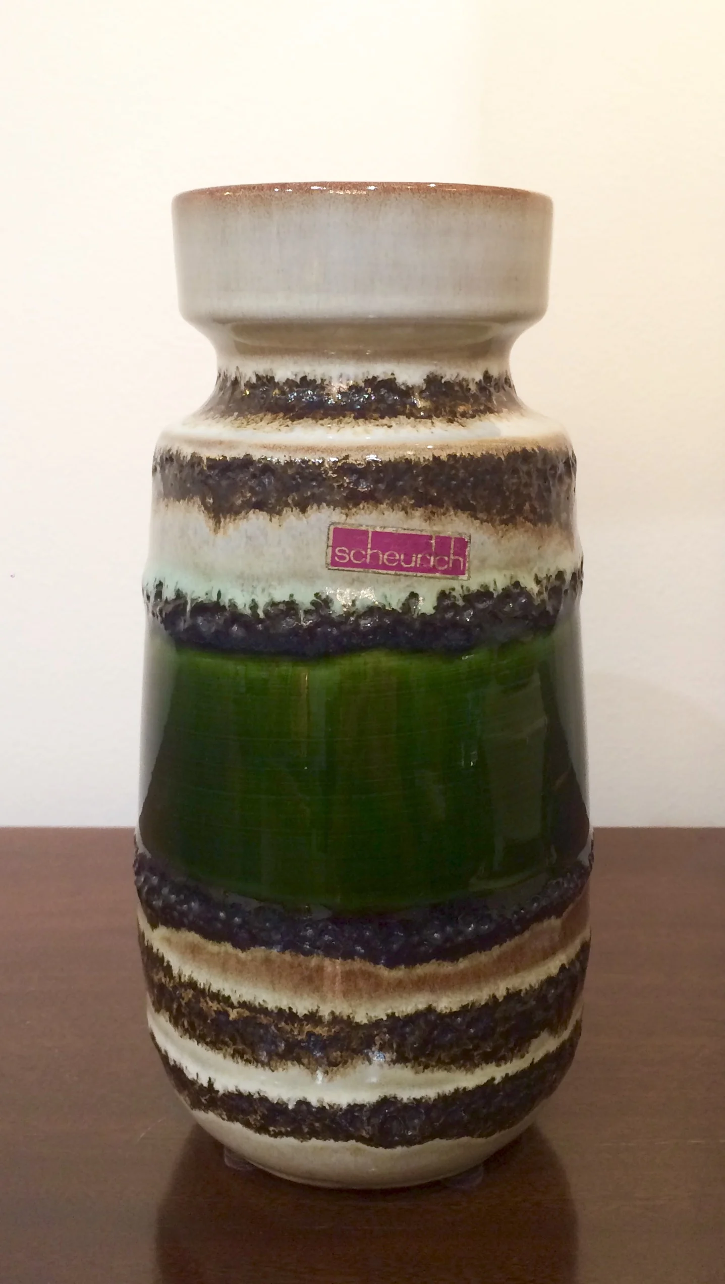 Green West German vase