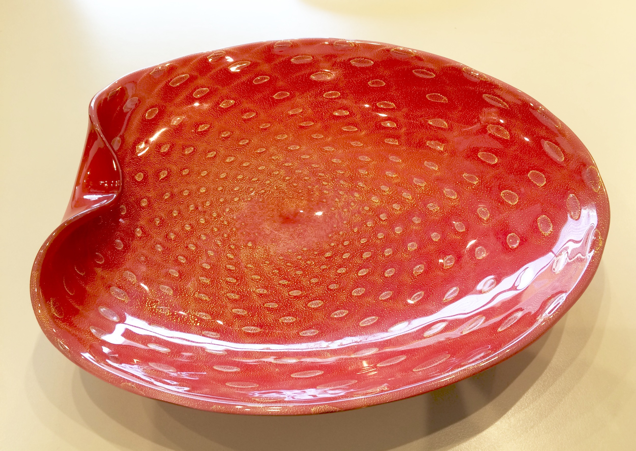 SOLD   Orange Murano bowl