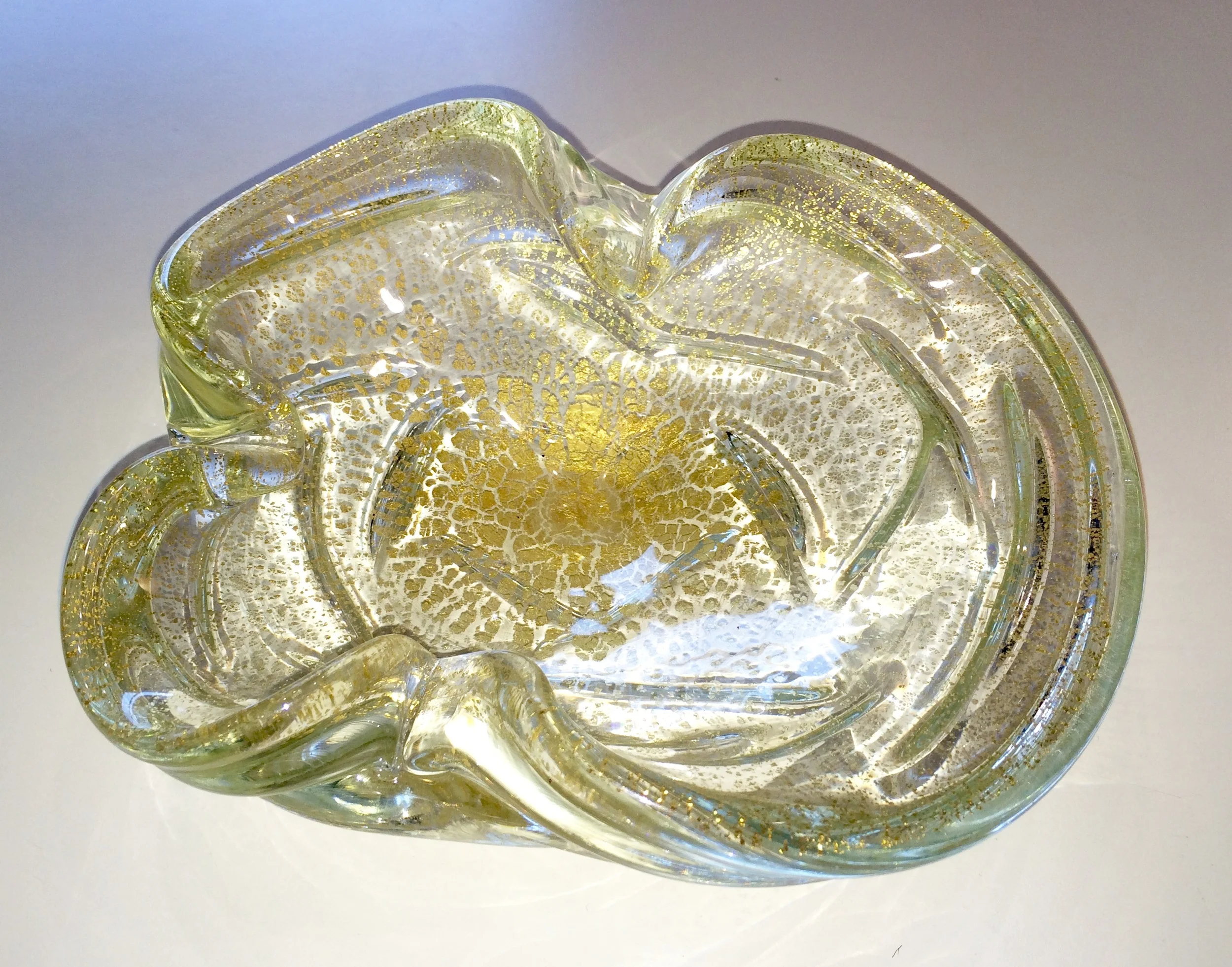 SOLD     Clear Murano bowl
