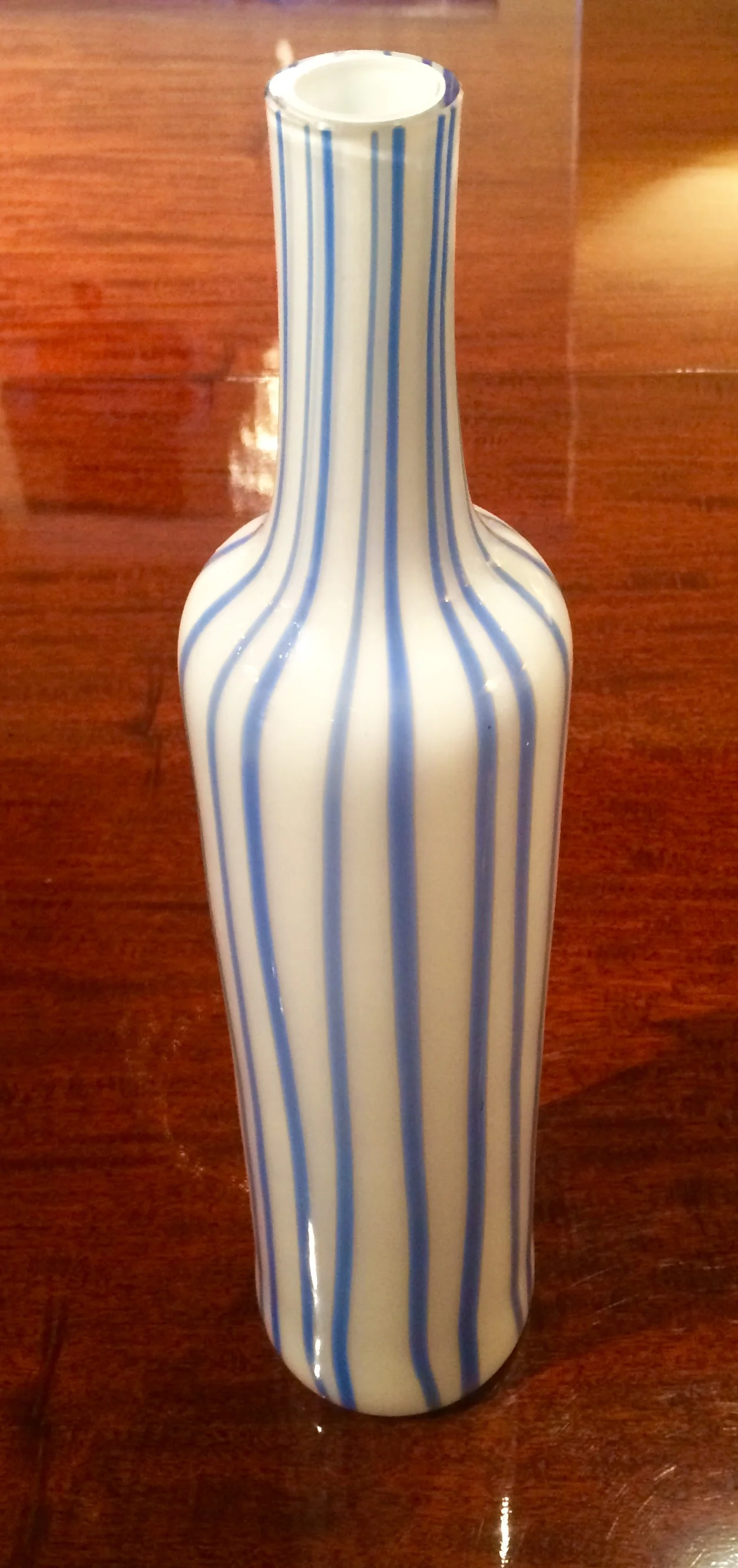 SOLD   Tall White Murano vase