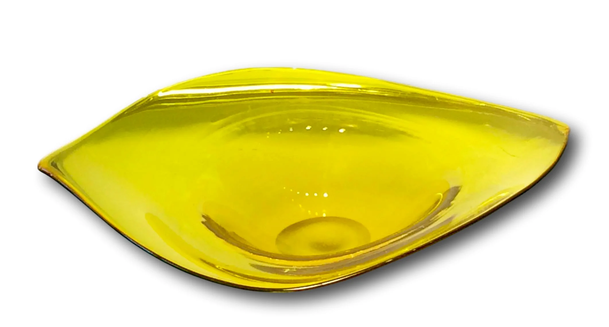 1960's Blenko bright yellow bowl