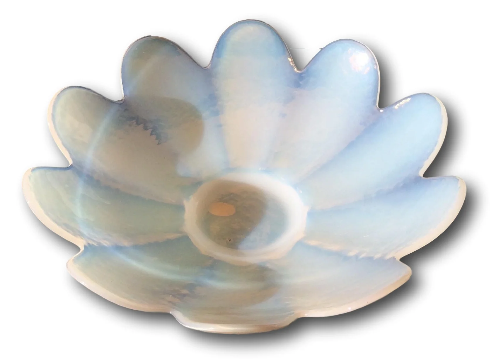 SOLD   Opaline white Murano bowl