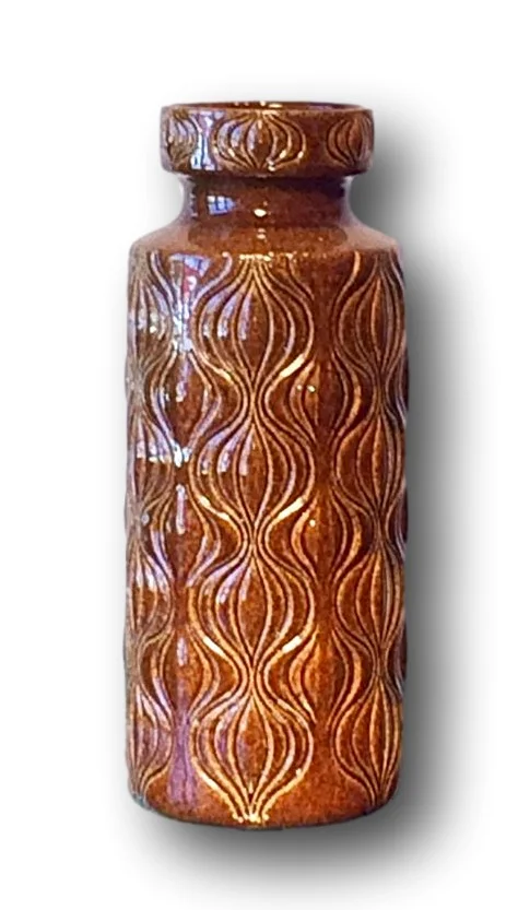 SOLD    1970's Brown glazed West German vase