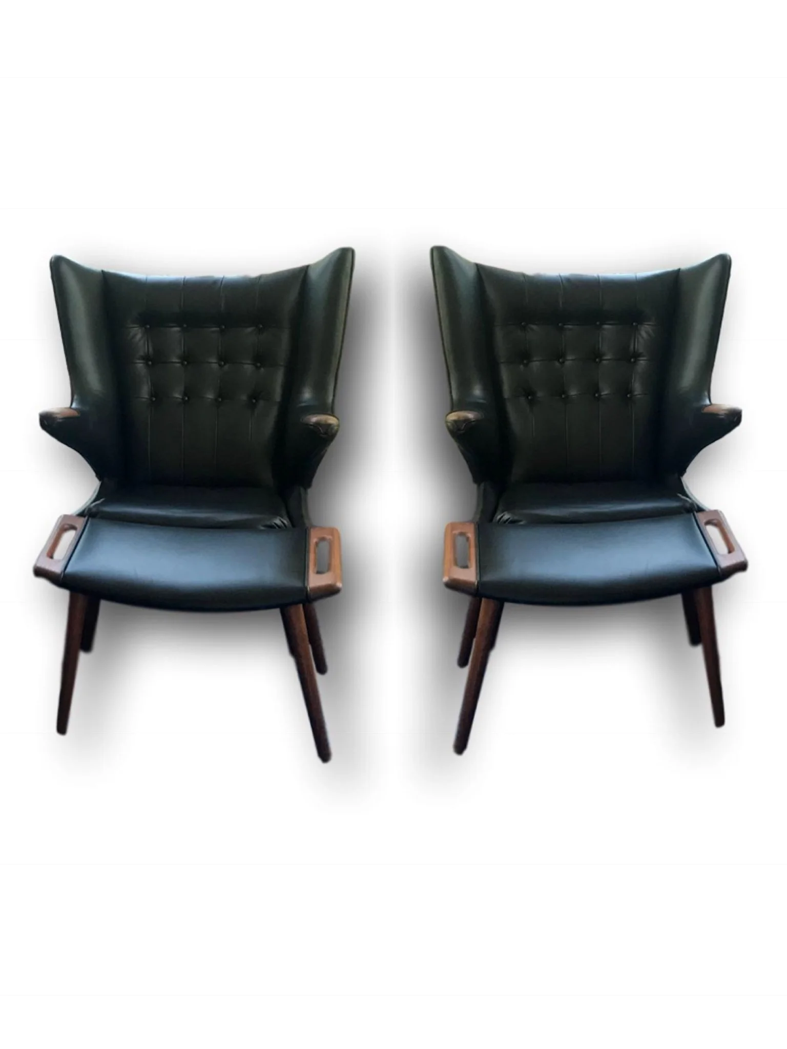 Upholstery services; We gave a new life to these Hans Wegner chairs