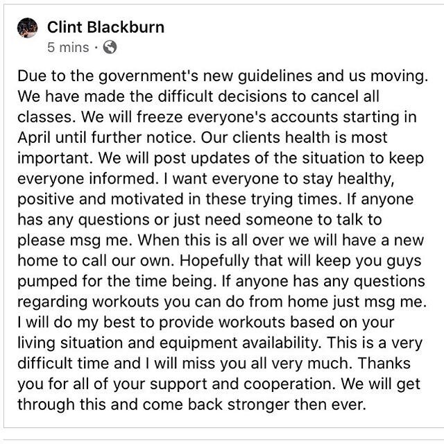 If you have tools, truck or trailer please contact Clint on Facebook if your willing to help with the move this week ! Thank you 🙏🏽