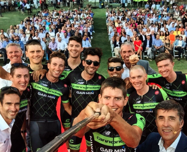 Team presentation selfie