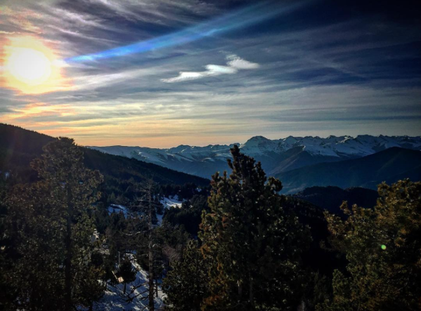 View from the mountaintop finish. iPhone photo.
