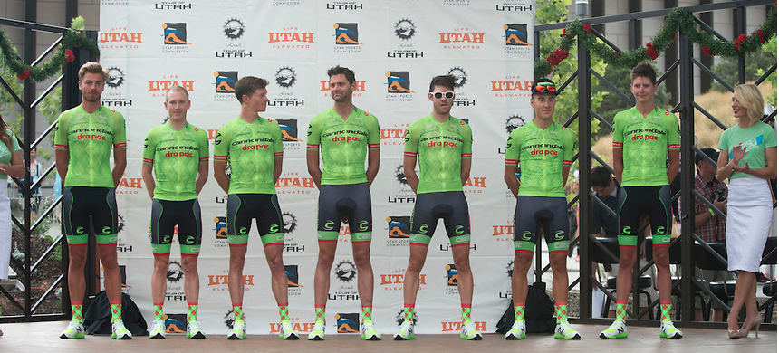The squad: Jon Dibbens, Andrew Talansky, me, Phile Gaimon, Alex Howes, Alberto Bettiol, Joe Dombrowski