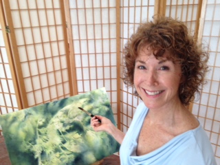 I am happiest when in deep conversation with my paintings.