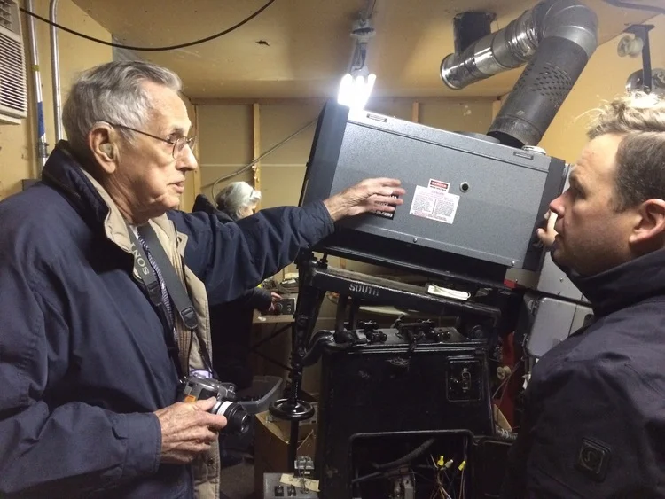 Fred Kuntz, who worked as a projectionist at The Iowa more than fifty years ago, talks to Jack C. Newell about how the the "old" projectionists worked.