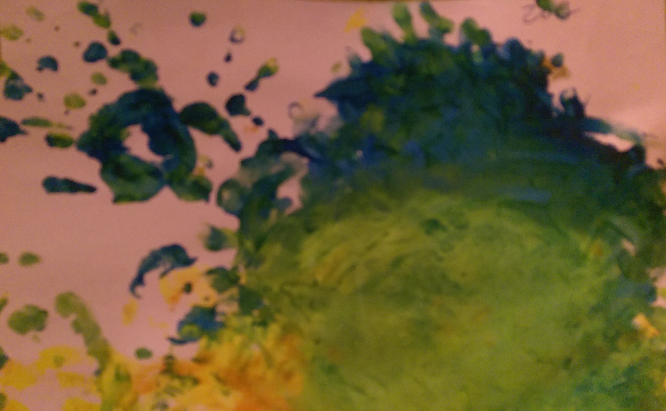 Picture of the week. Art work by my 2-year-old daughter, Zoe.
