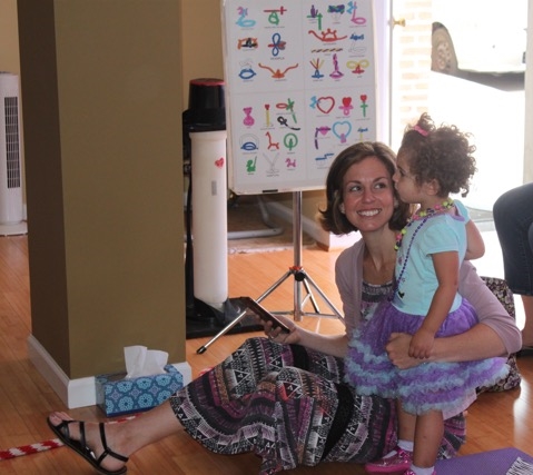 Me and Zoe at a birthday party.