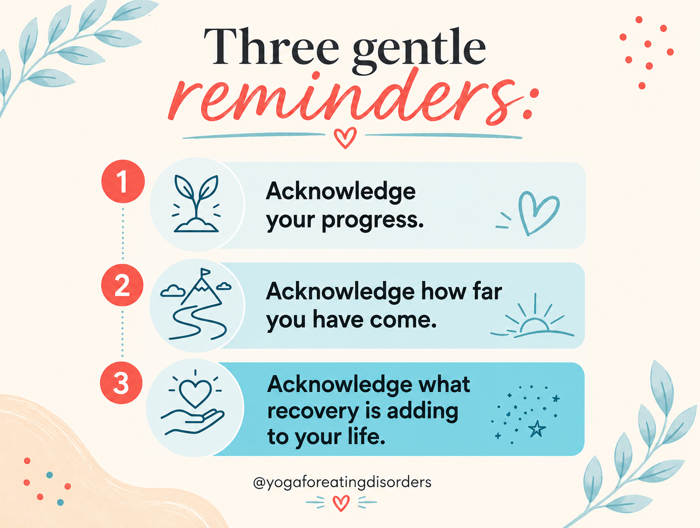 Three Check-In Reminders