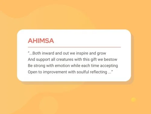 A Poem on the Yoga Concept of Ahimsa 