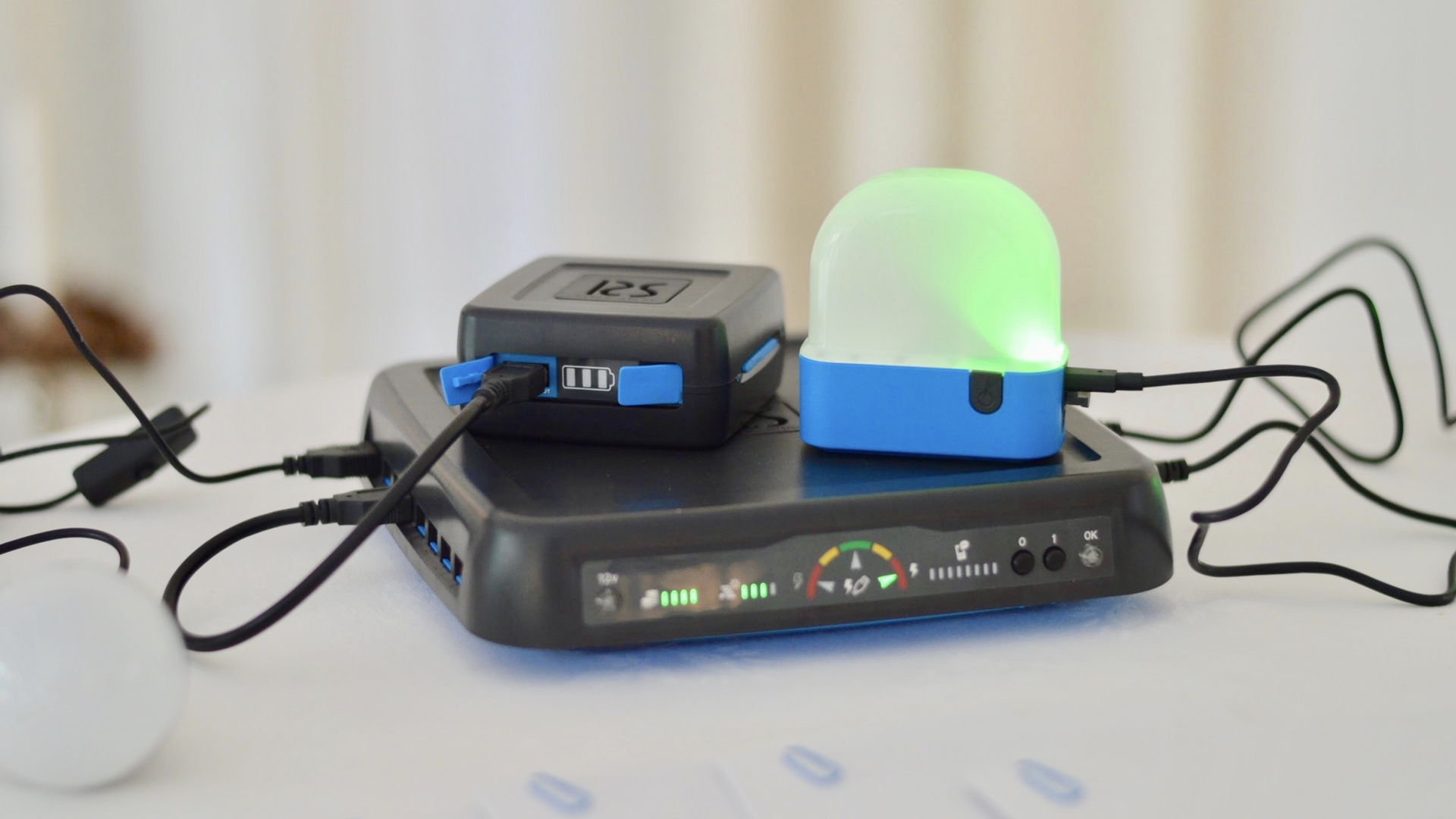 The launced Rural Spark Energy Kit. More info: http://www.ruralspark.com/products/energy-kit 