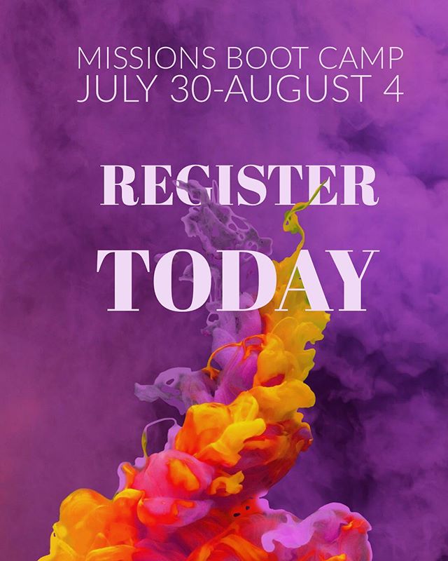 Spots are filling up fast. We&rsquo;re a little over a month away from Mission Boot Camp! Sign up today for a week of knowledge, application, and life-change. #almimbc #ministry #training