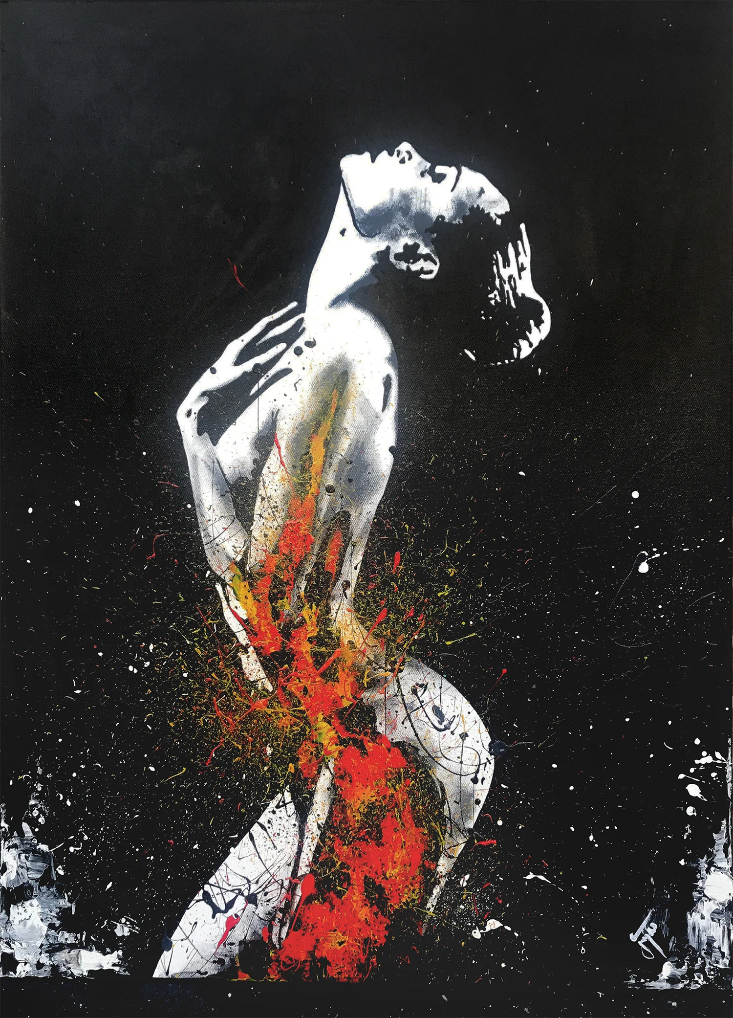 C H A R 30" x 40" Acrylics on Canvas BUY PAINTING