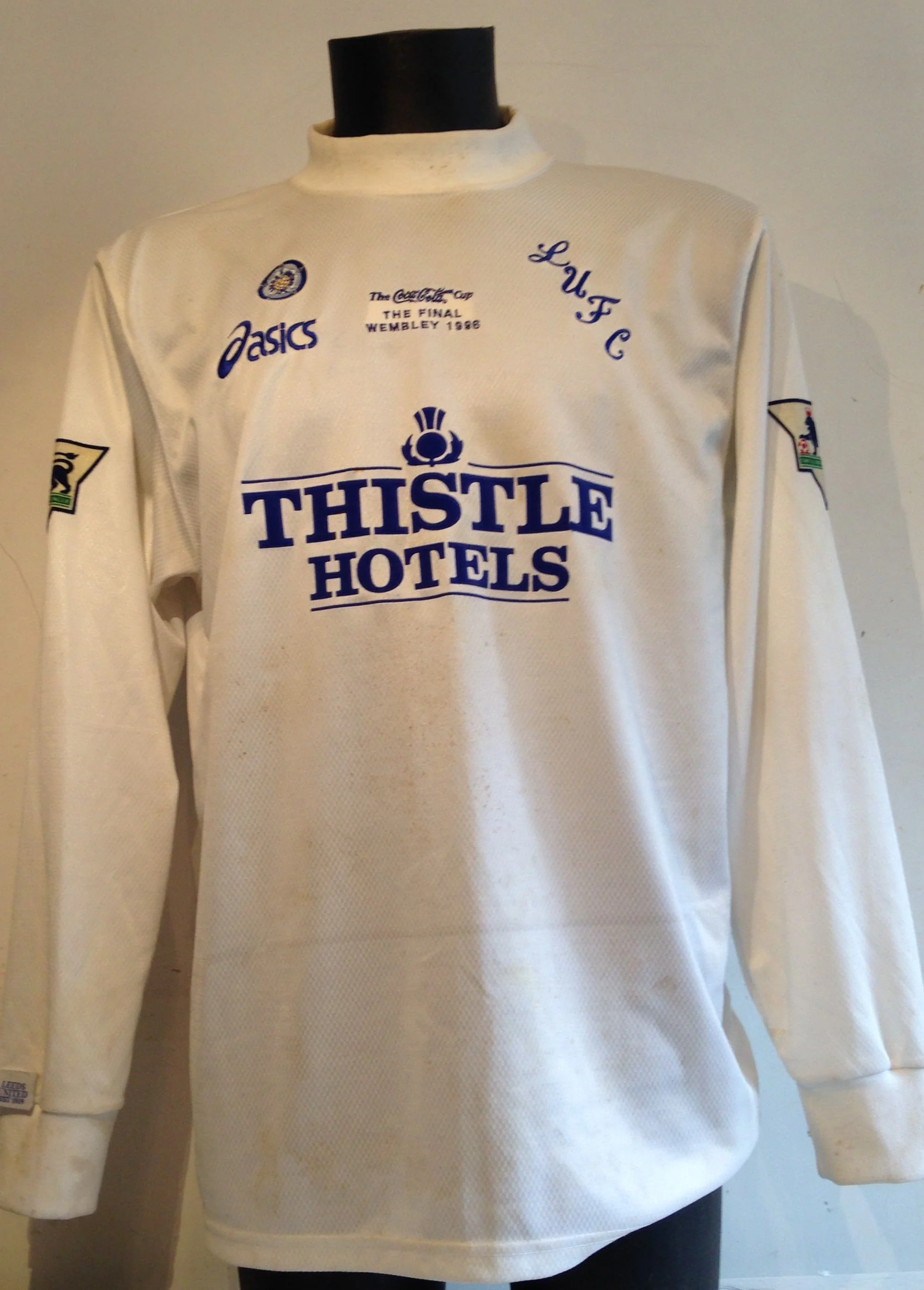 leeds united match worn shirts