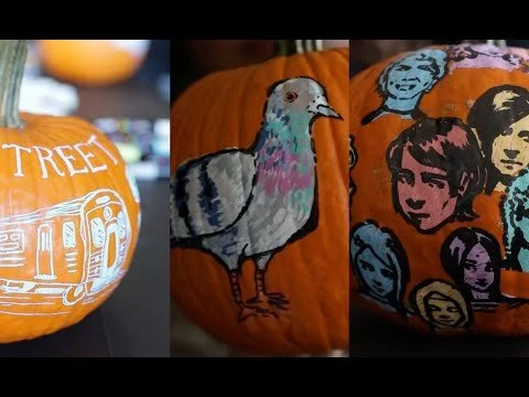 Watch Student Artists Create NYU-Themed Pumpkins for Halloween