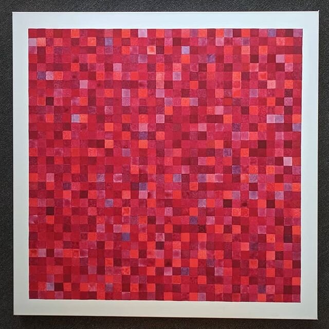 My latest painting: &quot;Pomodoro 1,024&quot; is 36x36x1.5&quot; in flashe vinyl on canvas.