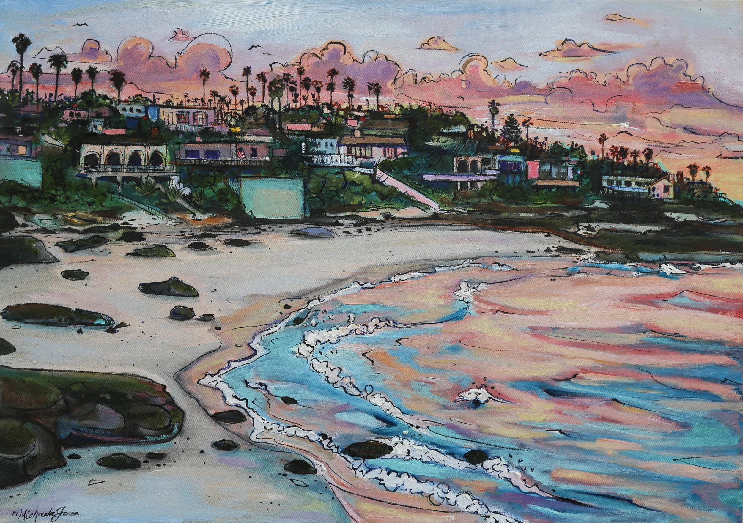 "Windansea Sunset" SOLD
