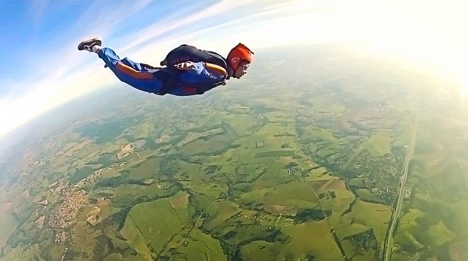 Made 16 skydiving jumps before losing my license.