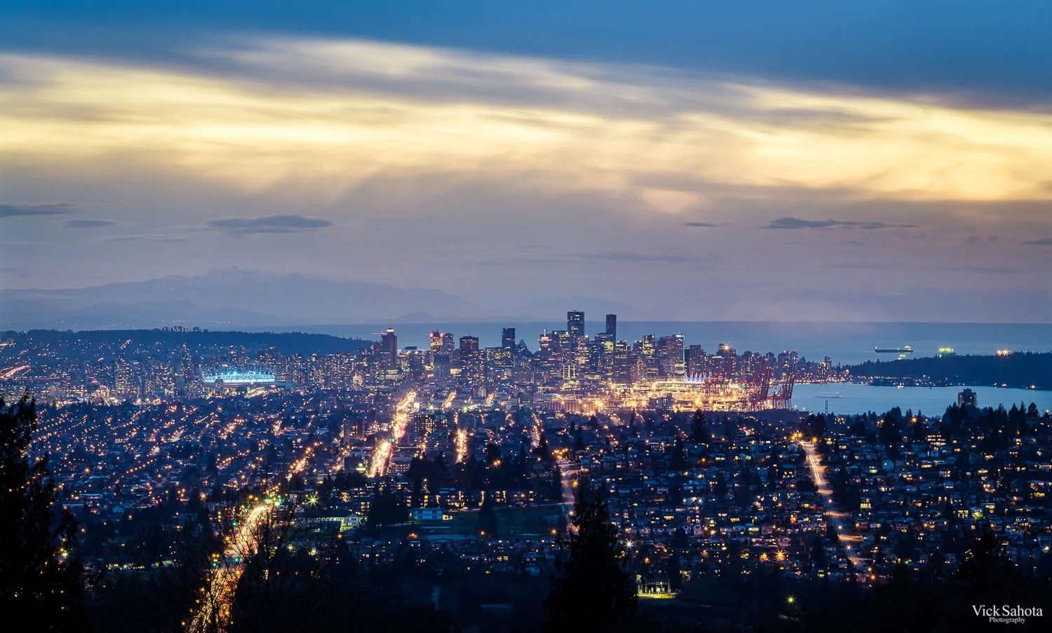 Downtown Vancouver from Burnaby Mountain
