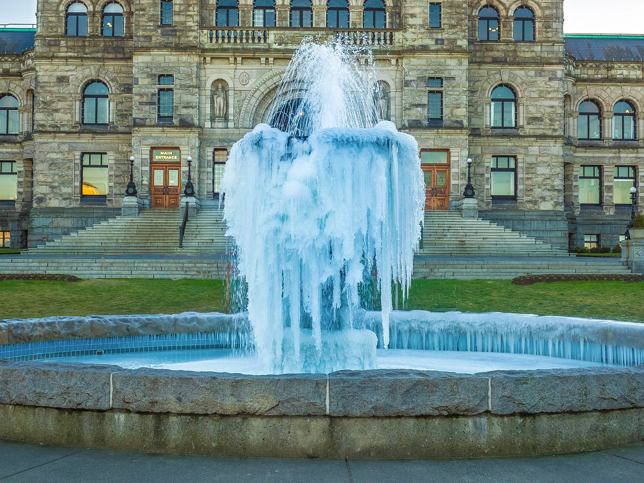 Frozen Victoria BC