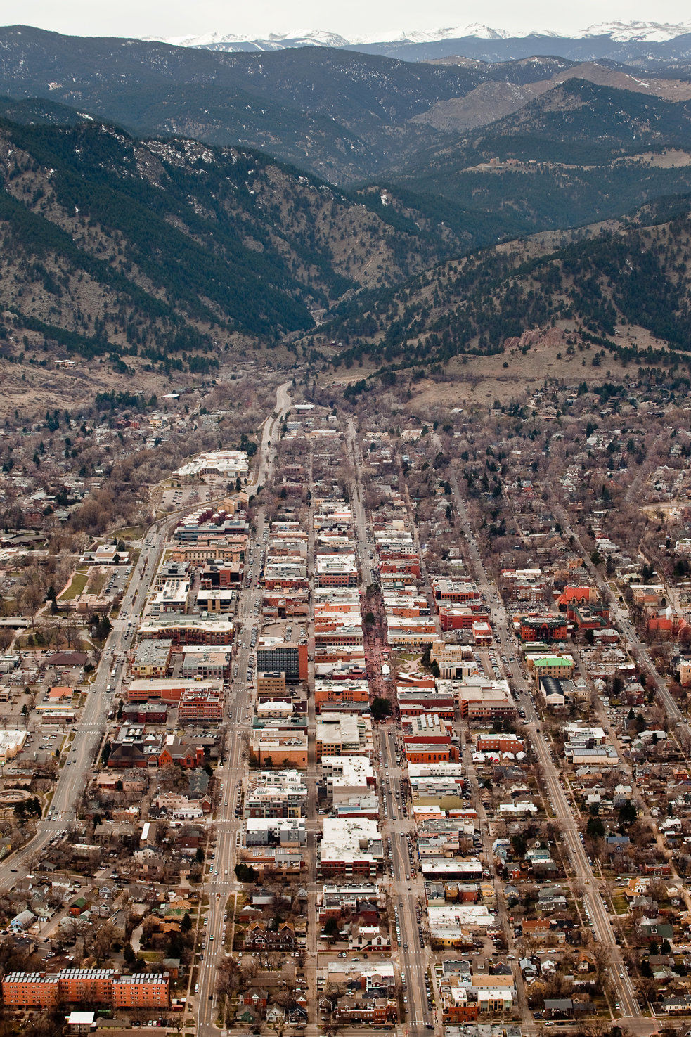 Boulder, CO, from the sky