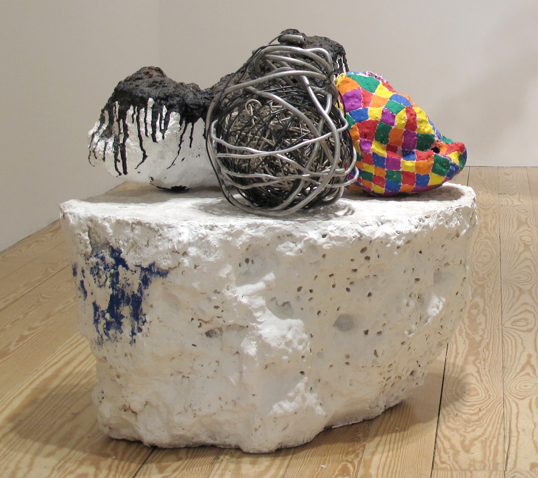 Still Life, 2010. 34 x 30 x 32 inches. Plaster, foam, wire, metal, papier-maché, modeling clay, paint, beeswax.